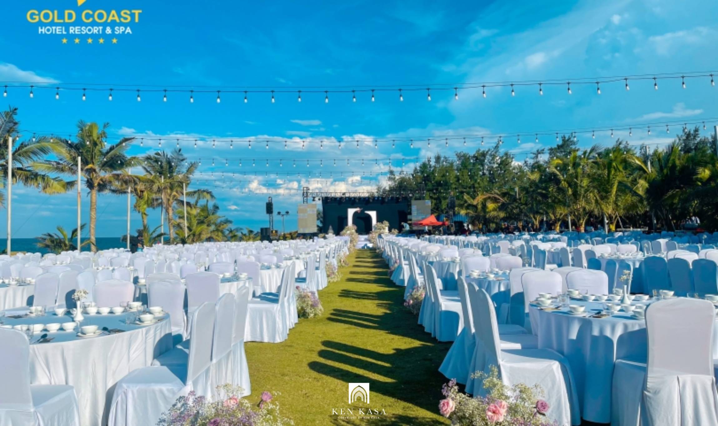 Tiệc cưới ngoài trời tại Gold Coast Hotel Resort & Spa